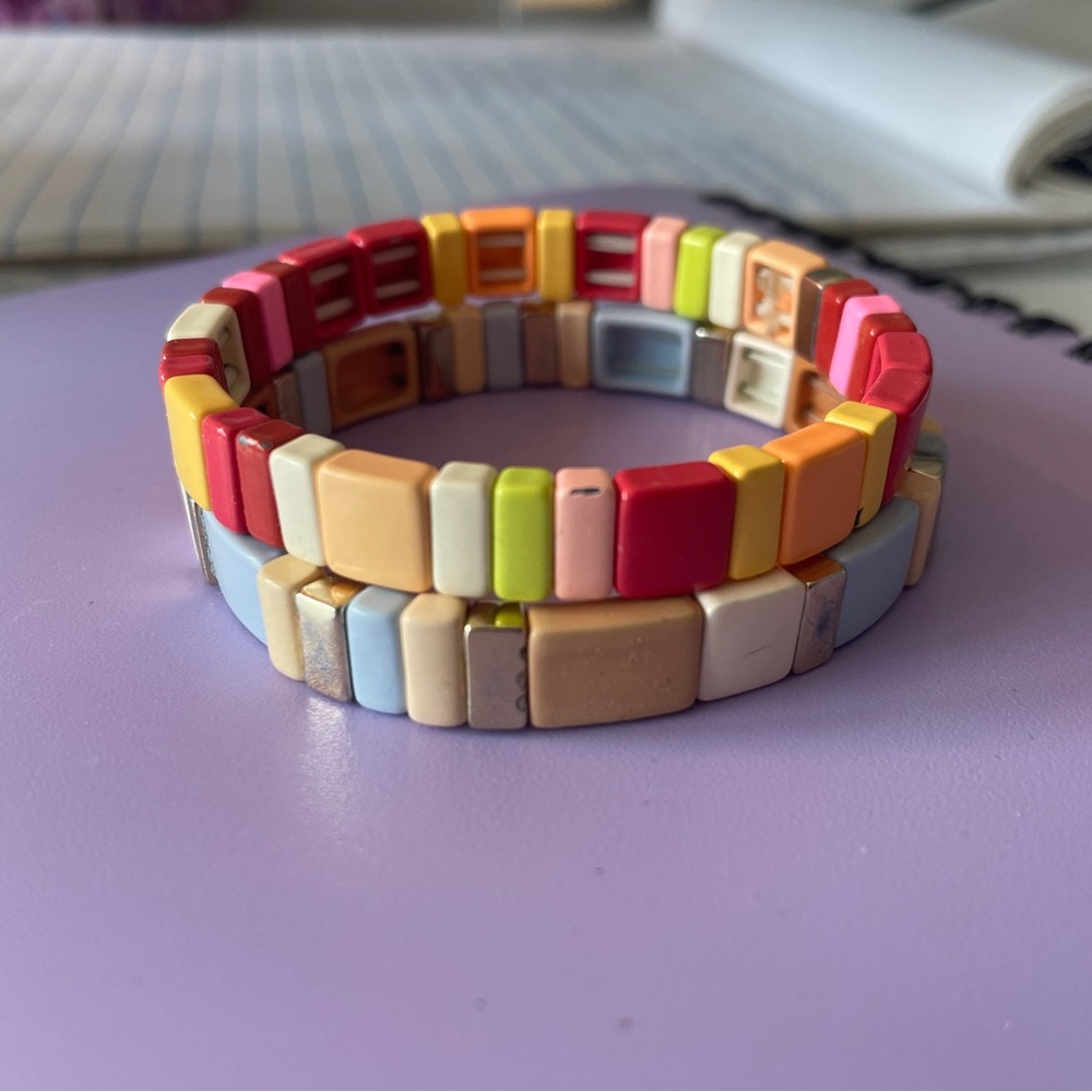 roxanne assoulin stacked enamel bracelets (2)